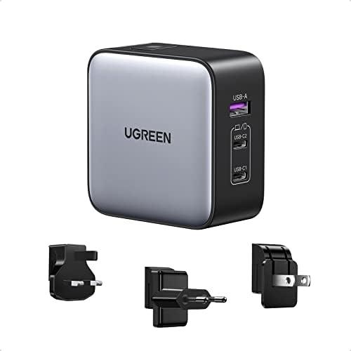 تجربتنا مع شاحن UGREEN Nexode GaN ⁢65W ⁢USB‍ C للسفر الدولي - قابس شاحن سريع بثلاثة‍ منافذ، مناسب لأجهزة MacBook،⁤ HP، Dell، Lenovo، iPhone، iPad، Galaxy، Switch، Steam Deck،‌ والمزيد